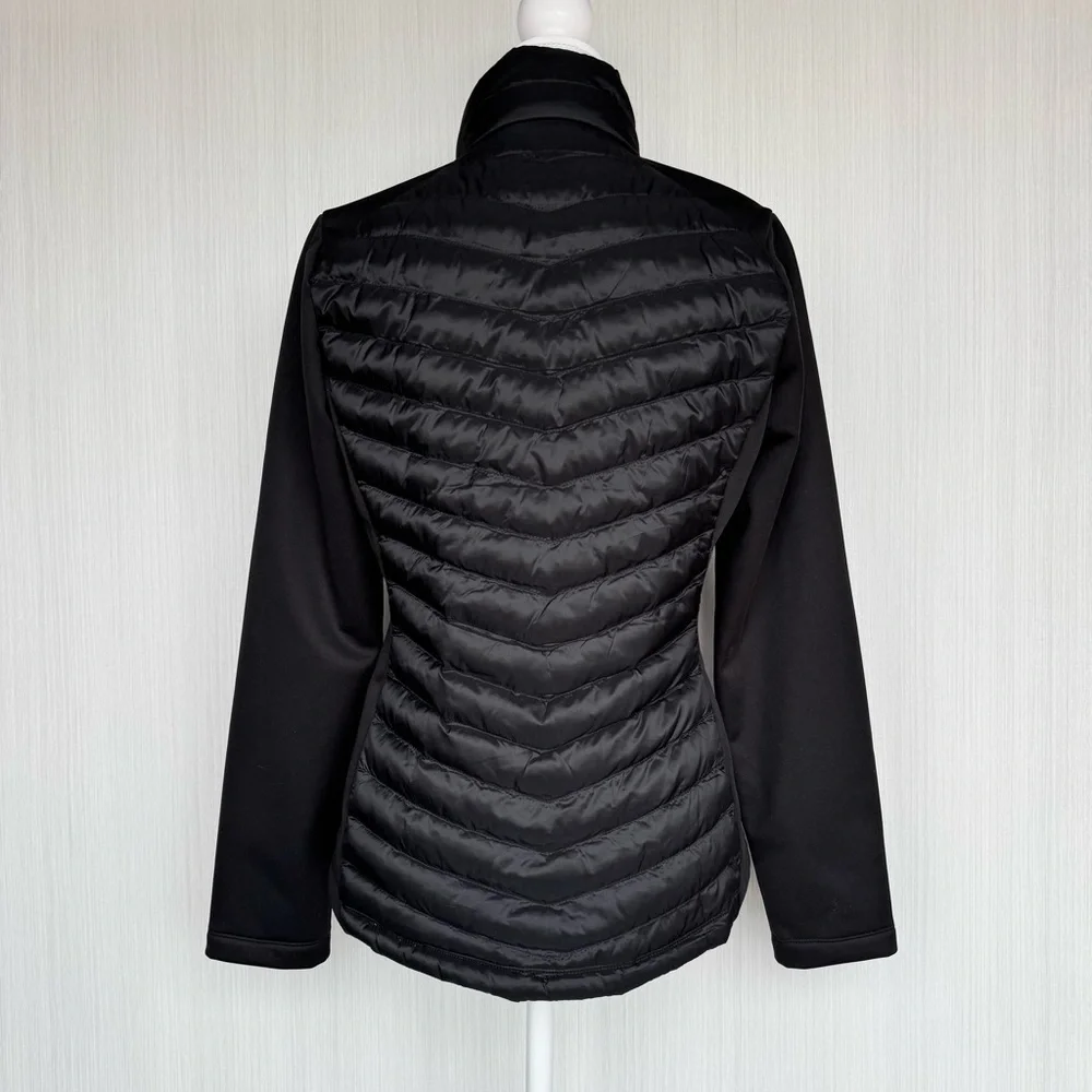 32 DEGREES HEAT Mixed Media Puffer Jacket XS Black‎ Lightweight Packable Outdoor